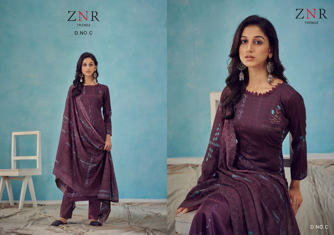 Znr Sunidhi Jam Cotton New Exclusive Wear Cotton Designer Salwar Suits Collection